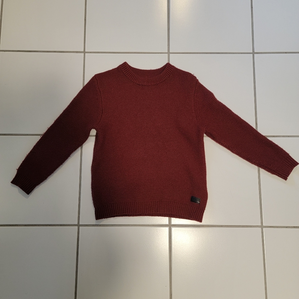 Zara maroon red knit sweater, 11-12 size